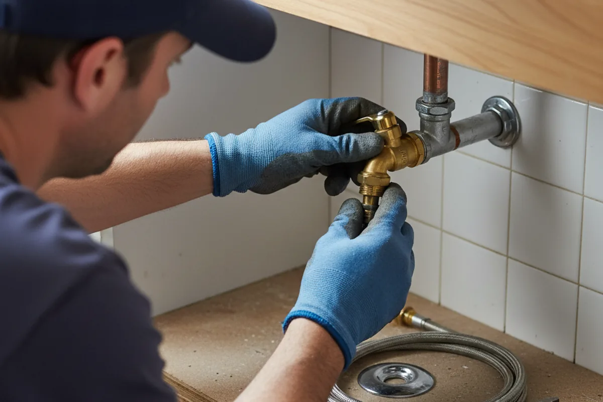 Shutoff valve and fitting work during Faucet and Fixture Repair in Dallas